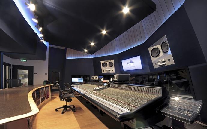 Recording studio acoustic panels