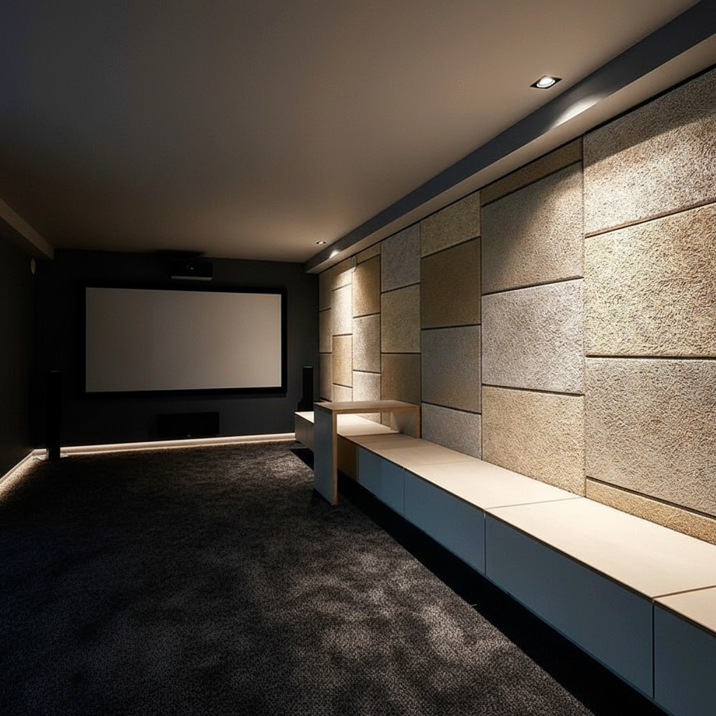 Home theater acoustic panels