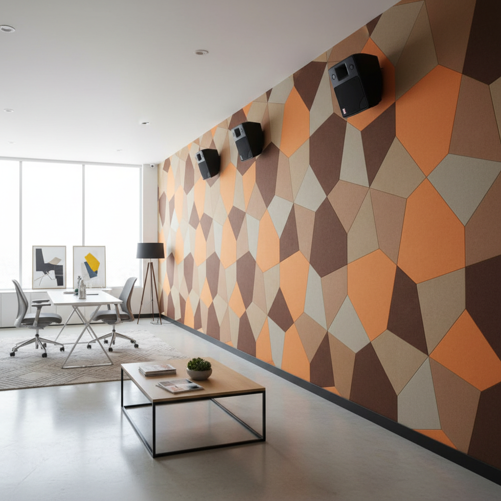 Geometric acoustic wall panels