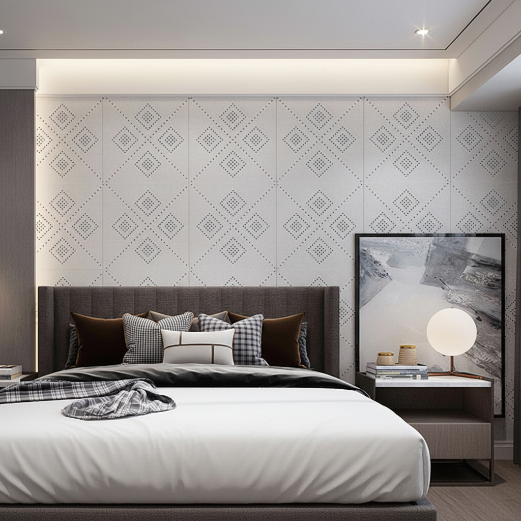 Perforated acoustic wall panel