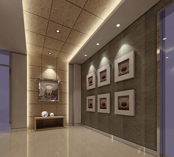 Corridor acoustic ceiling
