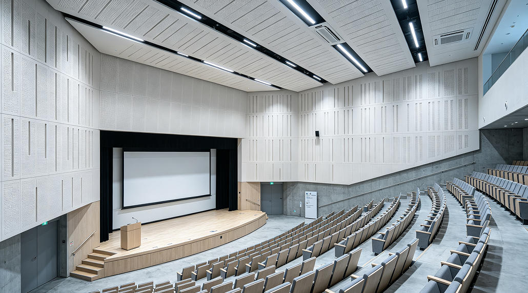 perforated grooved acoustic panels