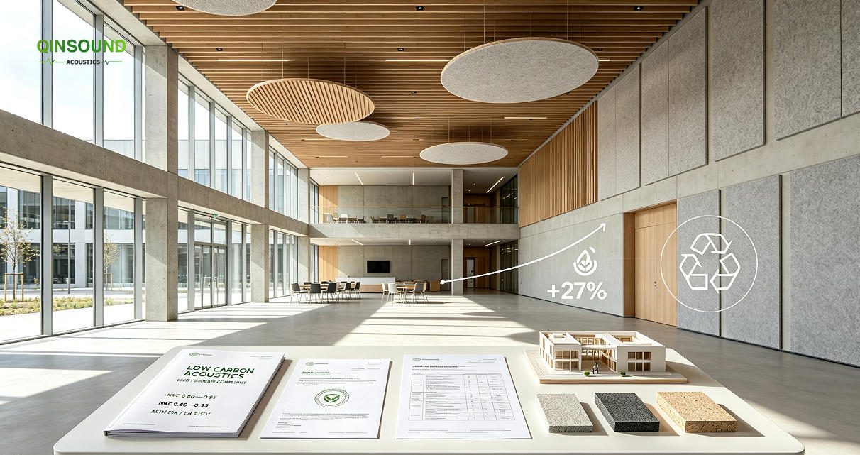 net zero building acoustic materials