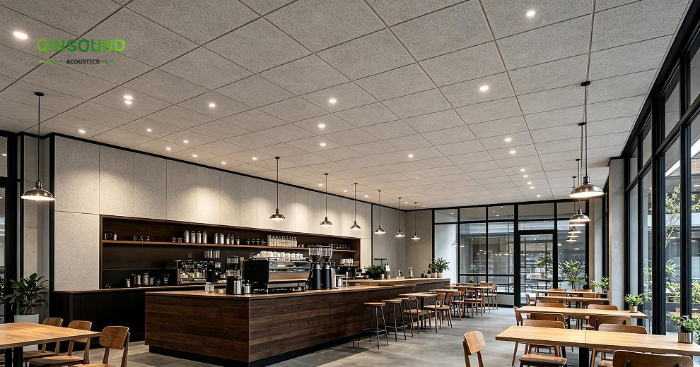 wood wool acoustic ceiling