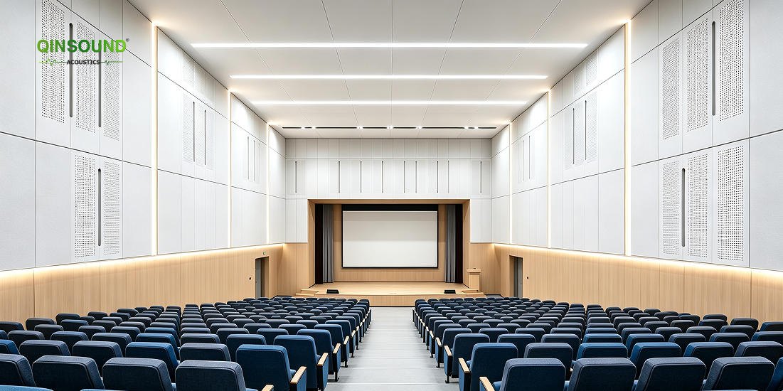 grooved perforated acoustic panels