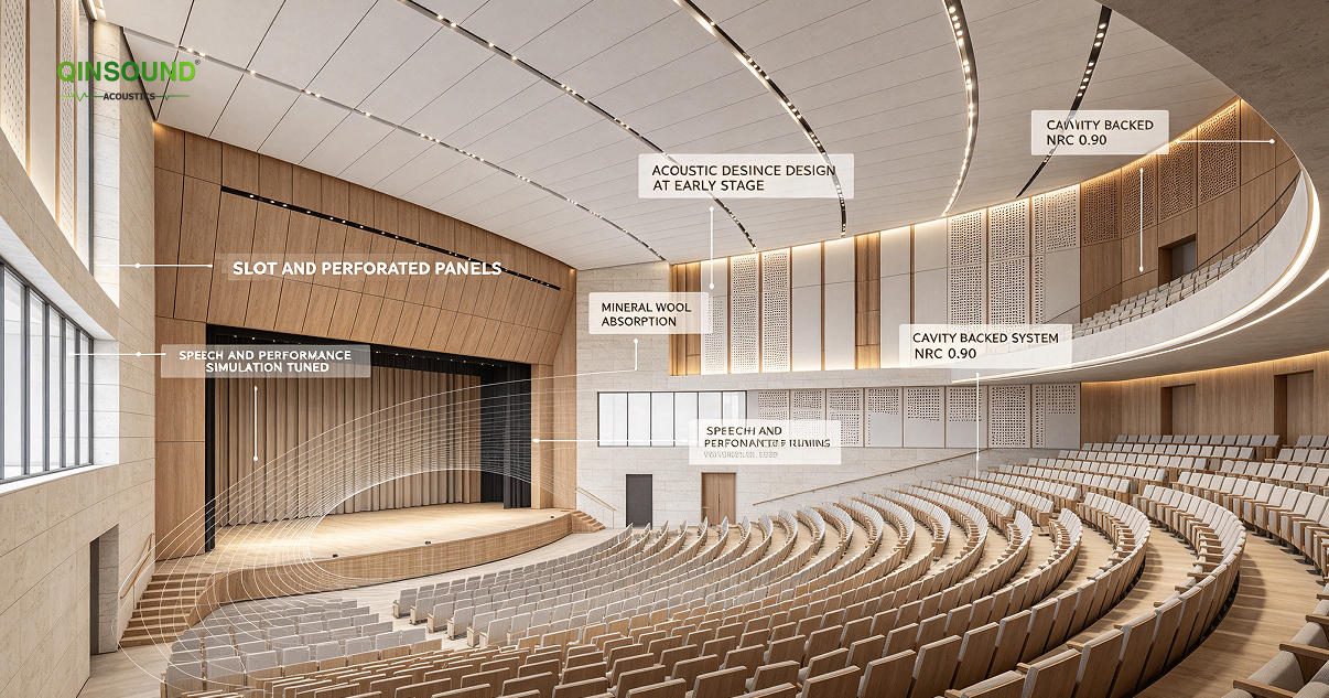 auditorium acoustic design upfront