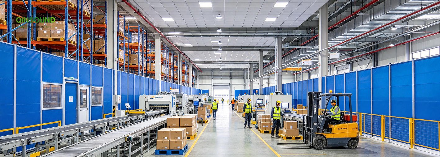 warehouse acoustic noise control