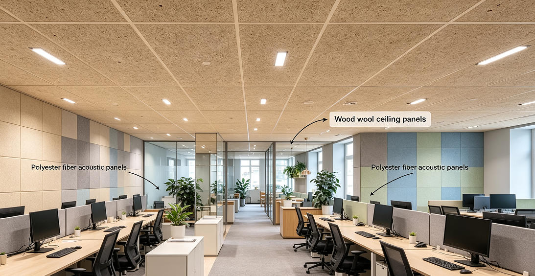 low carbon acoustic panels
