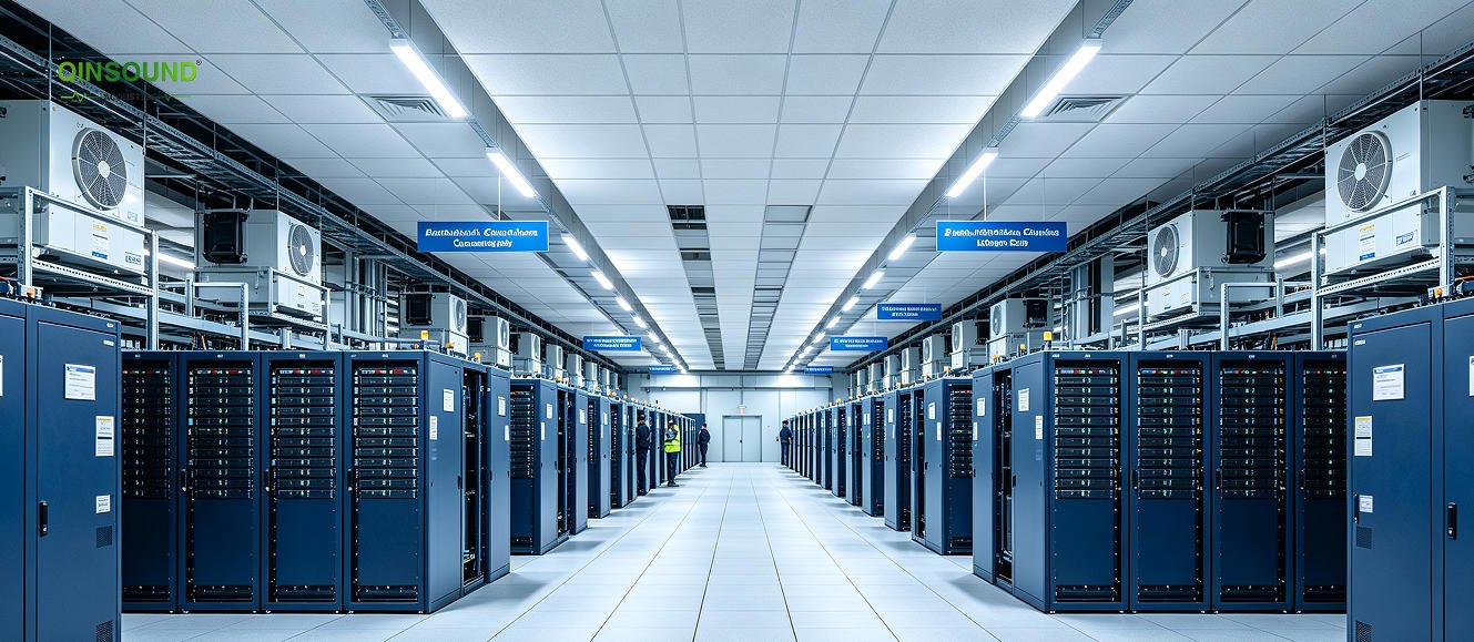 data center acoustic noise control
