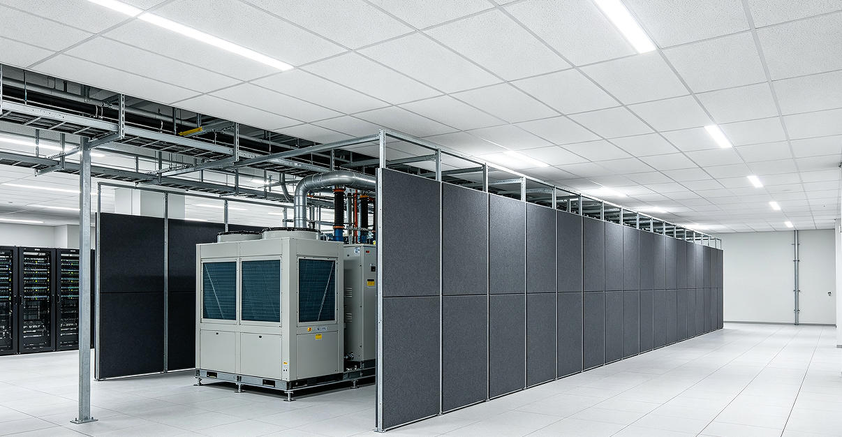 data center acoustic noise control