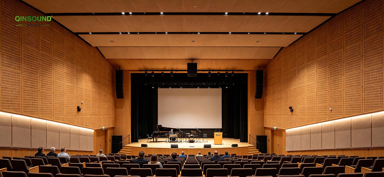 grooved perforated acoustic panels