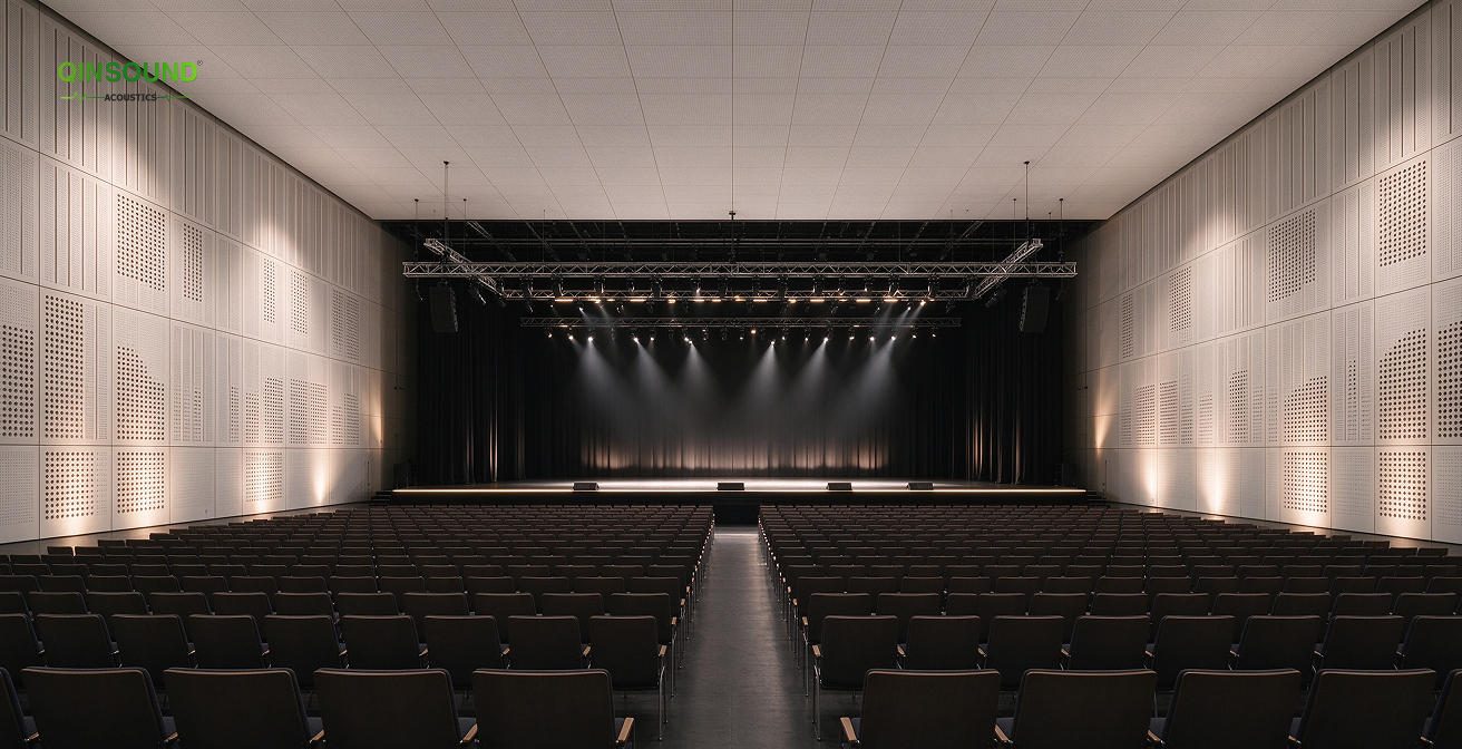 grooved perforated acoustic panels