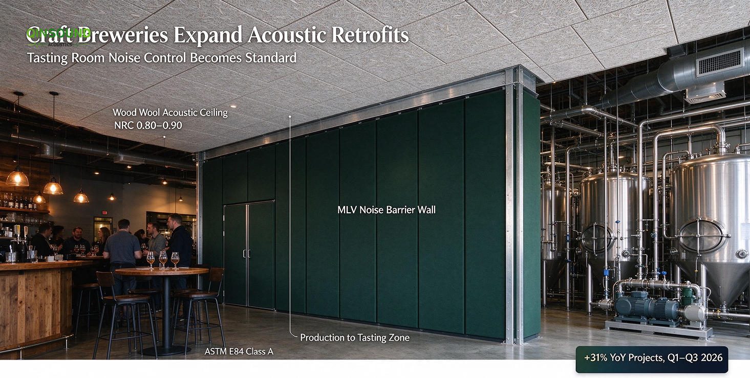 wood wool acoustic ceiling