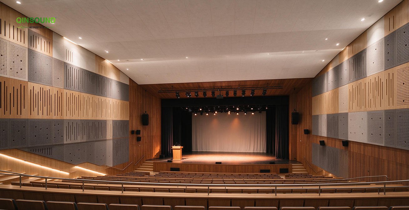 grooved perforated acoustic panels